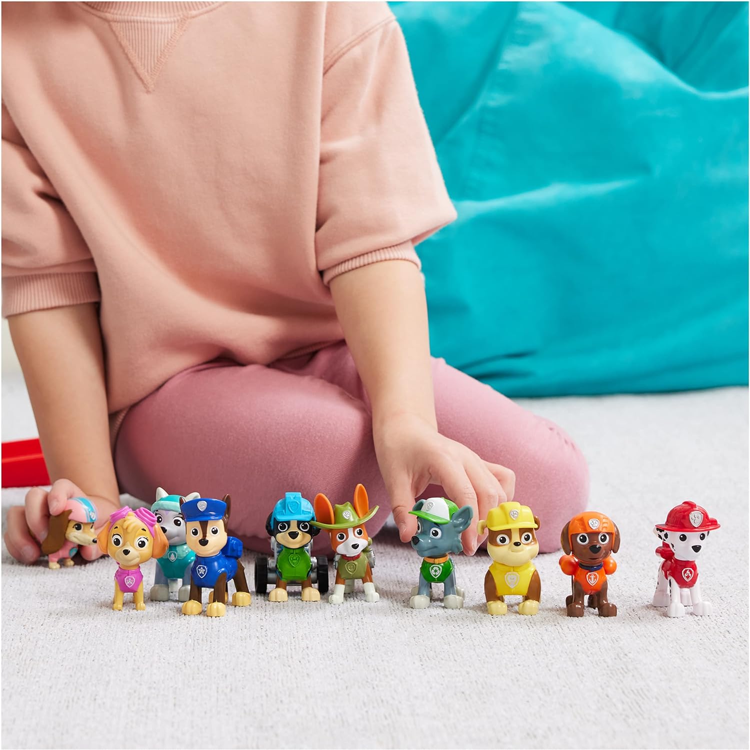 Paw Patrol, 10th Anniversary, All Paws On Deck Toy Figures Gift Pack with 10 Collectible Action Figures, Kids Toys for Ages 3 and up 24hrsmart